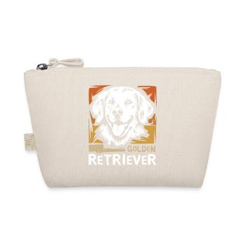 Golden Retriever retro Illustration für Hundefans - Bio-Täschchen - Natur - Vorne