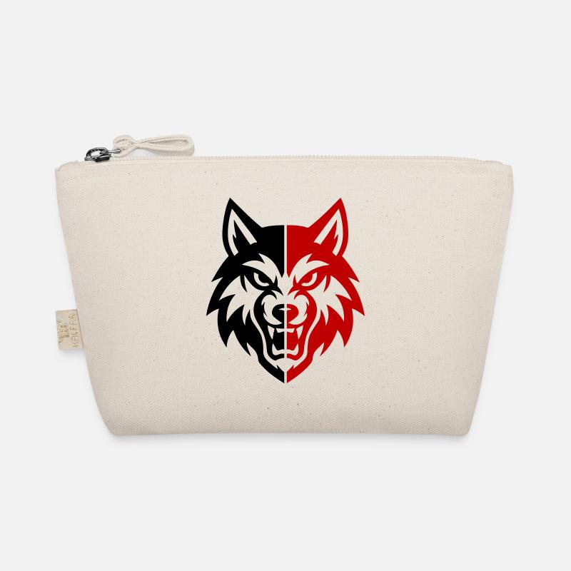 Wolf Kopf Logo Bio-Täschchen
