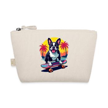 Skater Bulldogge - Bio-Täschchen - Natur - Vorne