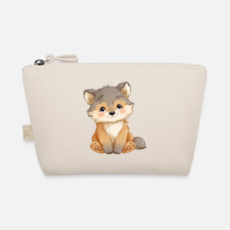 Cute Baby Wolf Organic Pouch