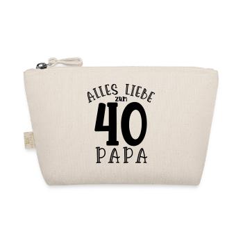 Joyeux 40e anniversaire papa - Trousse biologique - nature - Devant