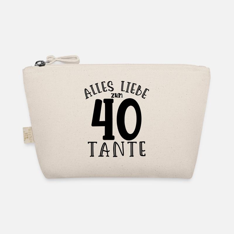 Alles Liebe zum 40. Geburtstag Tante-Geburtstag - Bio-Täschchen - Natur