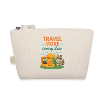 Travel More Worry Less - Organic Pouch - nature - Front