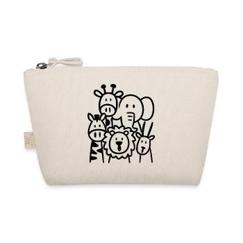 Safari Animals Illustration Kids - Organic Pouch - nature - Front