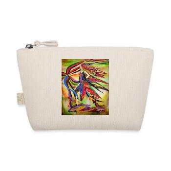 Colorful Eagle in Vivid Abstraction - Organic Pouch - nature - Front