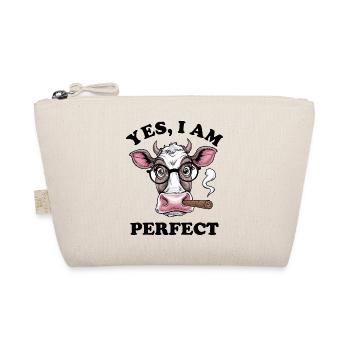 Vache à lunettes – , je suis parfaite ! - Trousse biologique - nature - Devant