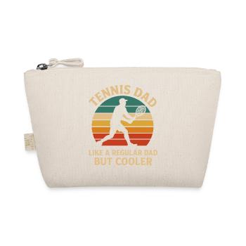 Tennis Dad Retro Sunset Design - Organic Pouch - nature - Front