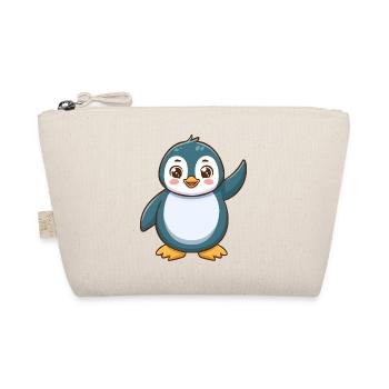 Niedlicher Pinguin Illustration - Bio-Täschchen - Natur - Vorne
