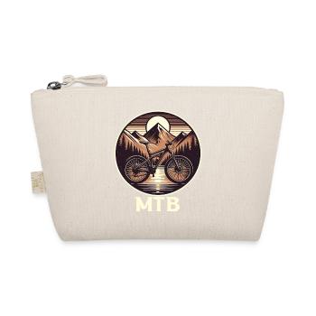 Mountain Biking in Alpine Landscape - Organic Pouch - nature - Front