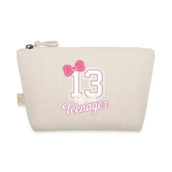 13th birthday teenager gift - Organic Pouch - nature - Front