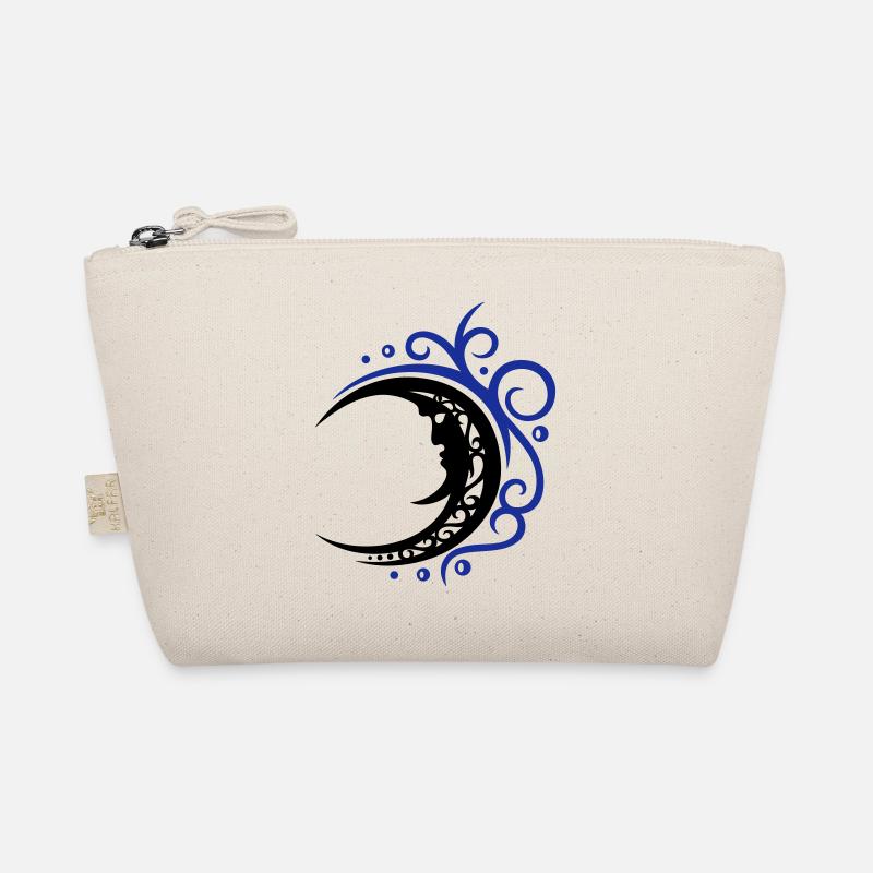 Mystischer Mond im Tribal Stil - Bio-Täschchen - Natur