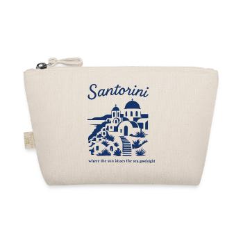 Santorini Sunsets Mountainscape Design - Organic Pouch - nature - Front