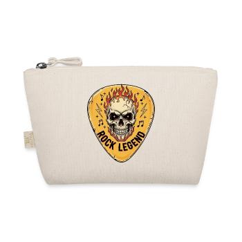 Crâne de légende du rock avec flammes - Trousse biologique - nature - Devant