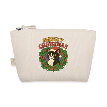 Couronne de Noël festive avec motif de chat - Trousse biologique - nature - Devant