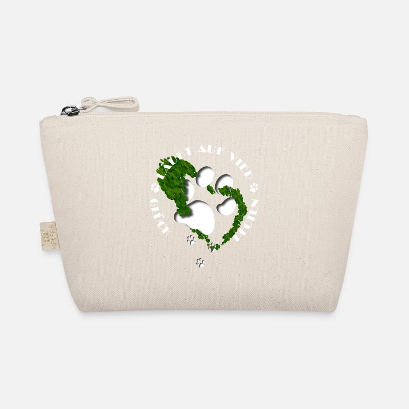 Pattes et cœur faits de feuilles avec message Trousse biologique