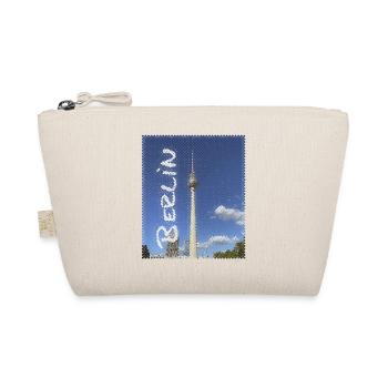 Berlin Fernsehturm Neon Design - Bio-Täschchen - Natur - Vorne