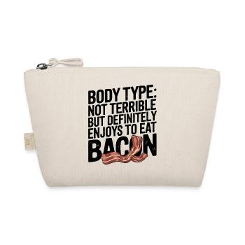 Humorous Bacon Lover Body Type - Organic Pouch - nature - Front