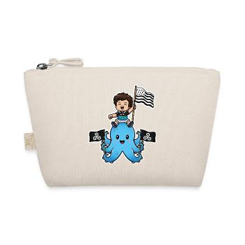 Bretagne Breizh – Enfant Breton Poulpe Gwenn ha Du - Trousse biologique - nature - Devant