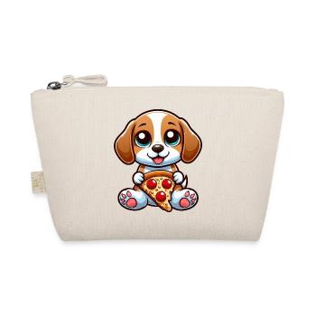 Süßer Beagle mit Melone fruchtig Sommer Design - Bio-Täschchen - Natur - Vorne