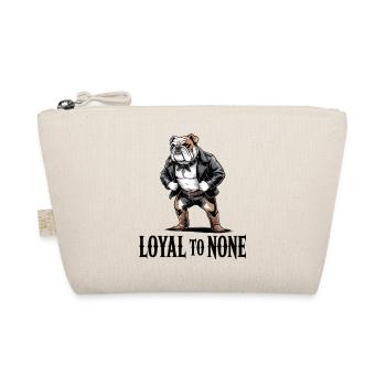 Loyale Bulldogge Rebellenleder - Bio-Täschchen - Natur - Vorne