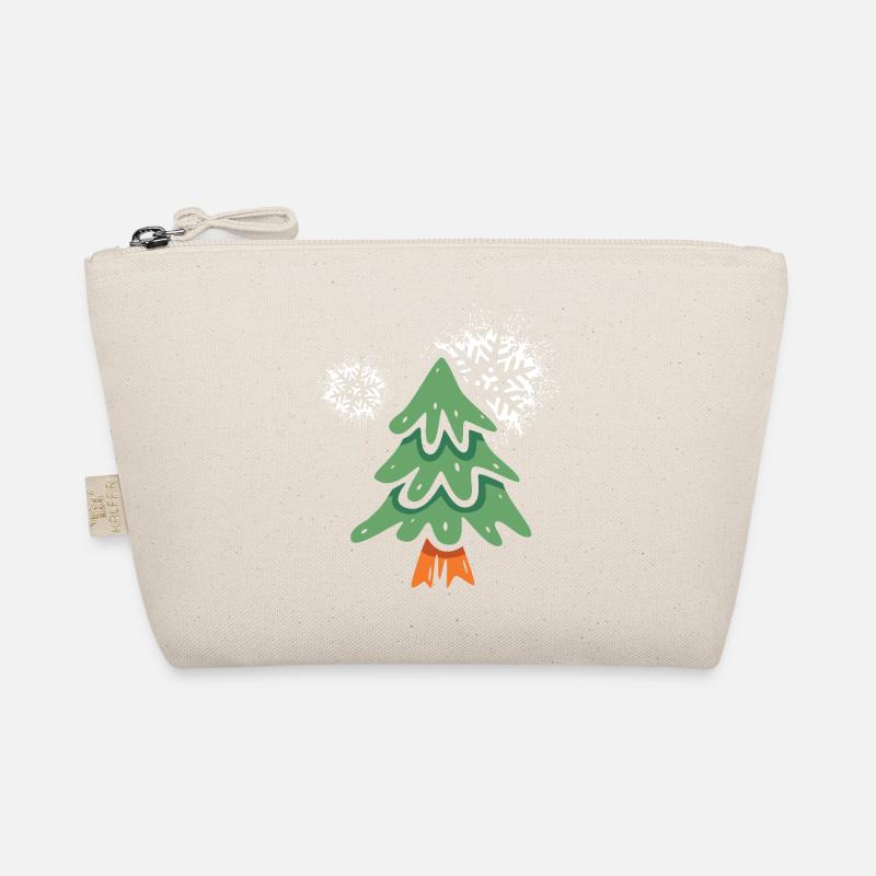 Sapin de Noël avec des flocons de neige Trousse biologique