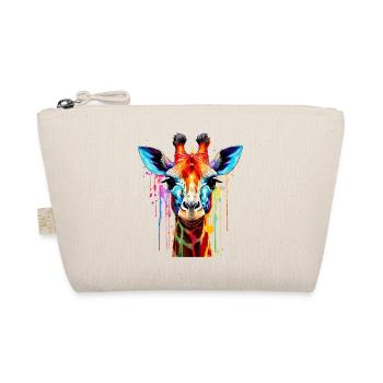 Vibrant Giraffe Color Explosion - Organic Pouch - nature - Front