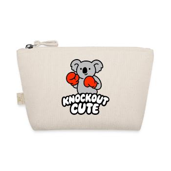 Knockout Cute Koala with Boxing Gloves - Organic Pouch - nature - Front