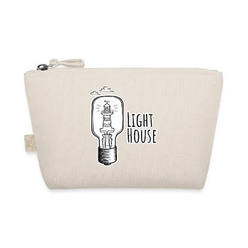 Leutchtturm in einer Glühbirne - Light-House - Organic Pouch - nature - Front