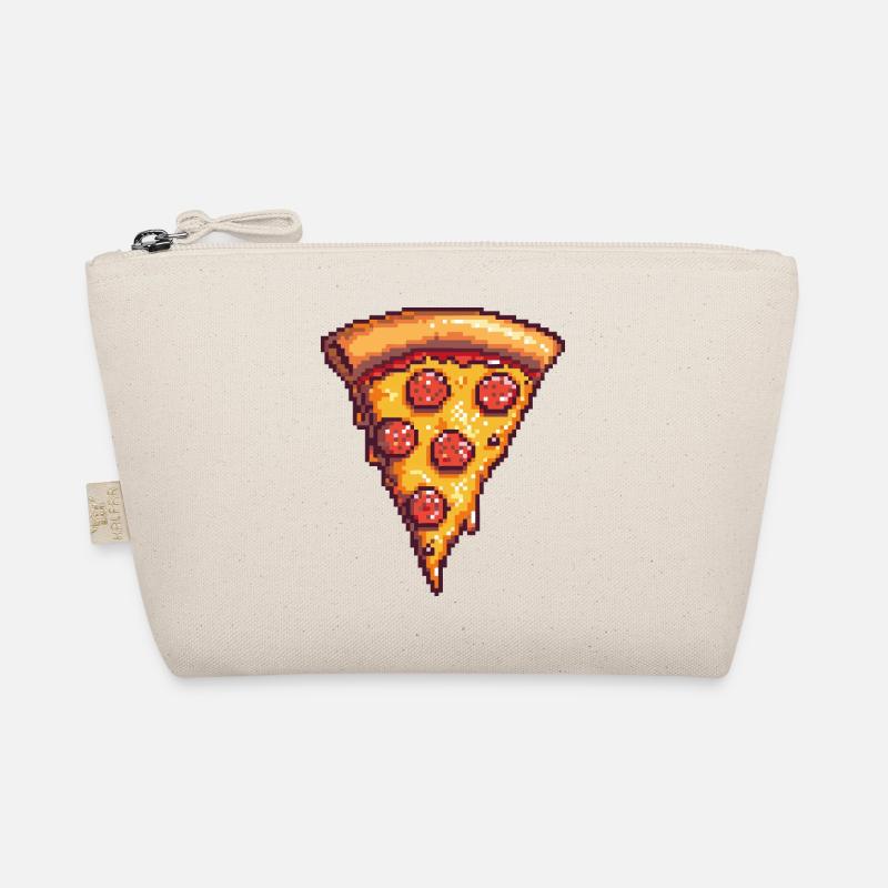Pixel Pizza Stück Bio-Täschchen