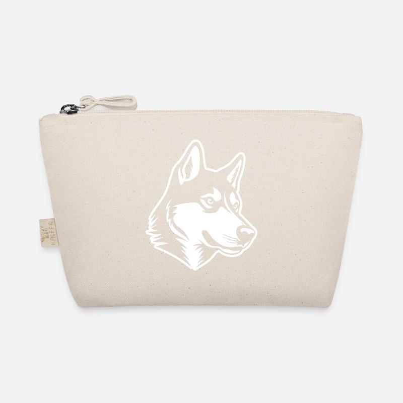 Husky Hund Kopf Bio-Täschchen