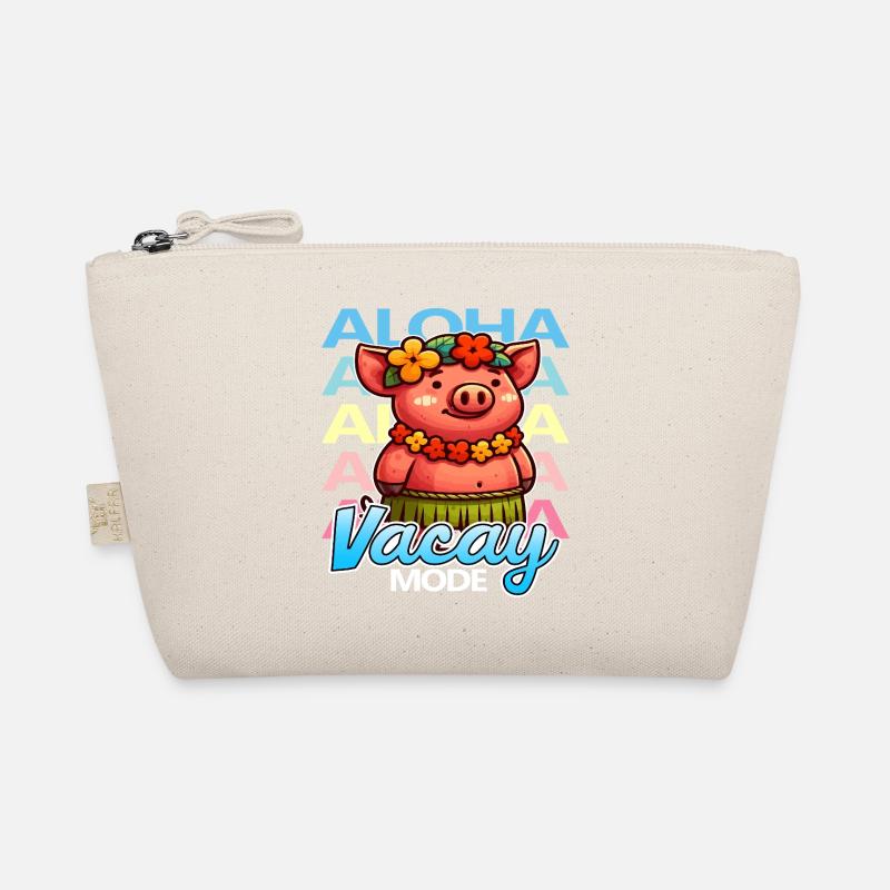 Aloha Vacay Schwein - Bio-Täschchen - Natur