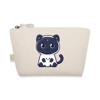 Panther Halloween Ghost - Organic Pouch - nature - Front