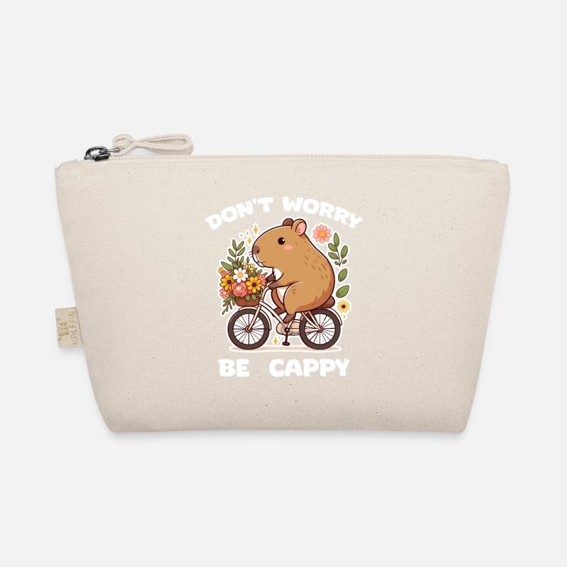 Capybara sur vélo fleuri Trousse biologique