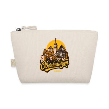 Oberderdingen Skyline im Vintage Lettering Stil - Bio-Täschchen - Natur - Vorne