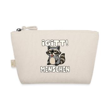 Igit Raccoon Saying Human - Organic Pouch - nature - Front