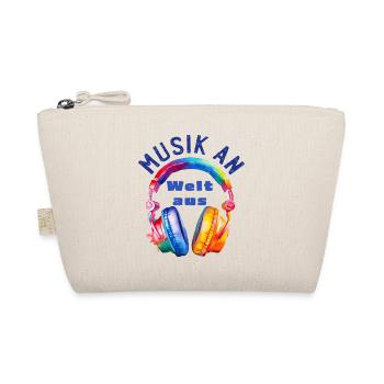 Music On - World Off - Casque - Cadeau Musicien - Trousse biologique - nature - Devant