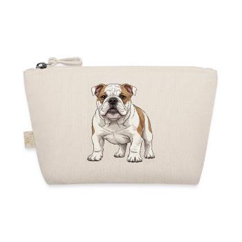 Bulldoggen-Welpe - Bio-Täschchen - Natur - Vorne