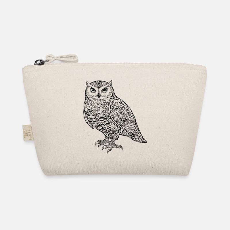 Snowy Owl Ornament Organic Pouch