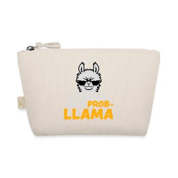 I Identify As A Probllama Cool Lama Problem Spruch - Bio-Täschchen - Natur - Vorne