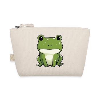 Süßer Frosch für Kindergeburtstag - Bio-Täschchen - Natur - Vorne