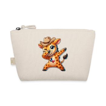 Süße Giraffe Dabbing Texas Hütten Cartoon Freude - Bio-Täschchen - Natur - Vorne