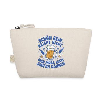 beer saying can drink - Organic Pouch - nature - Front