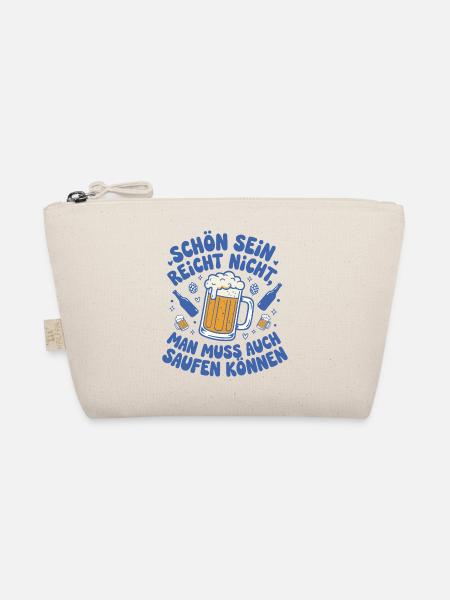 beer saying can drink - Organic Pouch - nature - Front