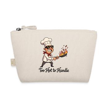 Cooking hero with fire pan - Organic Pouch - nature - Front
