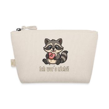 Ce n’était pas moi : raton laveur avec beignet - Trousse biologique - nature - Devant