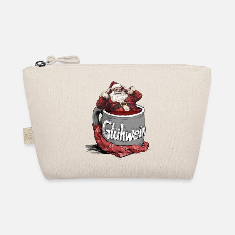 Mulled Wine Santa Mug Illustration Mulled Wine Stand Organic Pouch