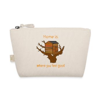 House in the Tree with Text - Organic Pouch - nature - Front