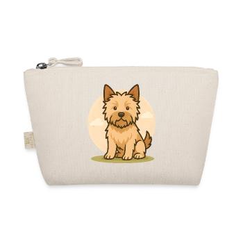 Cairn terrier chien en fond rond - Trousse biologique - nature - Devant