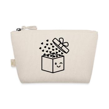 Cadeau plein d’amour | Boîte sucrée avec des cœurs - Trousse biologique - nature - Devant