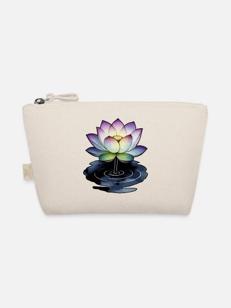 Lotus in der Pfütze - Bio-Täschchen - Natur